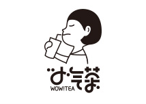 小气茶茶饮logo