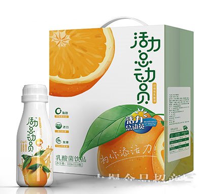 活力总动员甜橙味乳酸菌饮品333ml×10礼盒