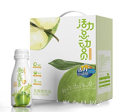 活力总动员青苹果味乳酸菌饮品333ml×10礼盒